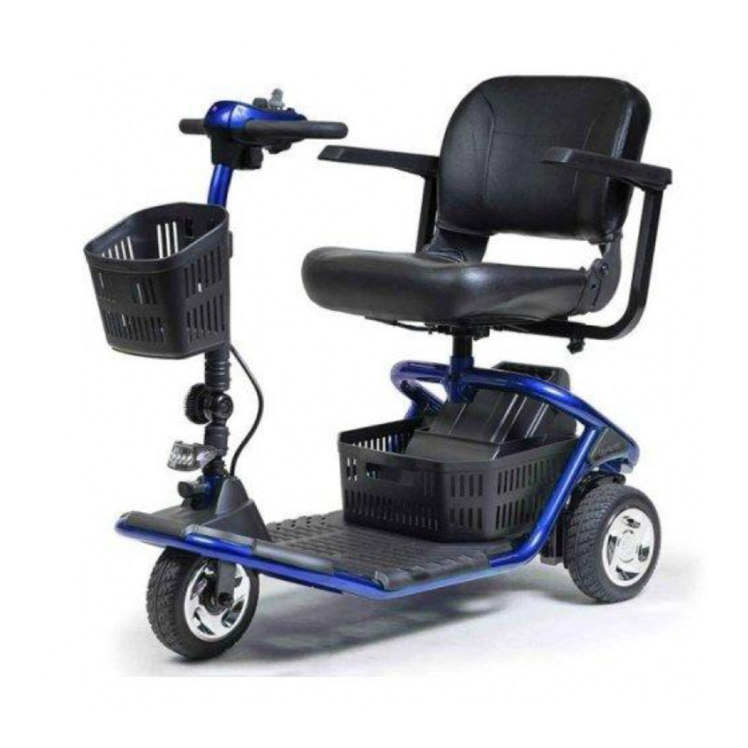 Golden Technologies LiteRider Lightweight 3 Wheel Travel Scooters - Blue